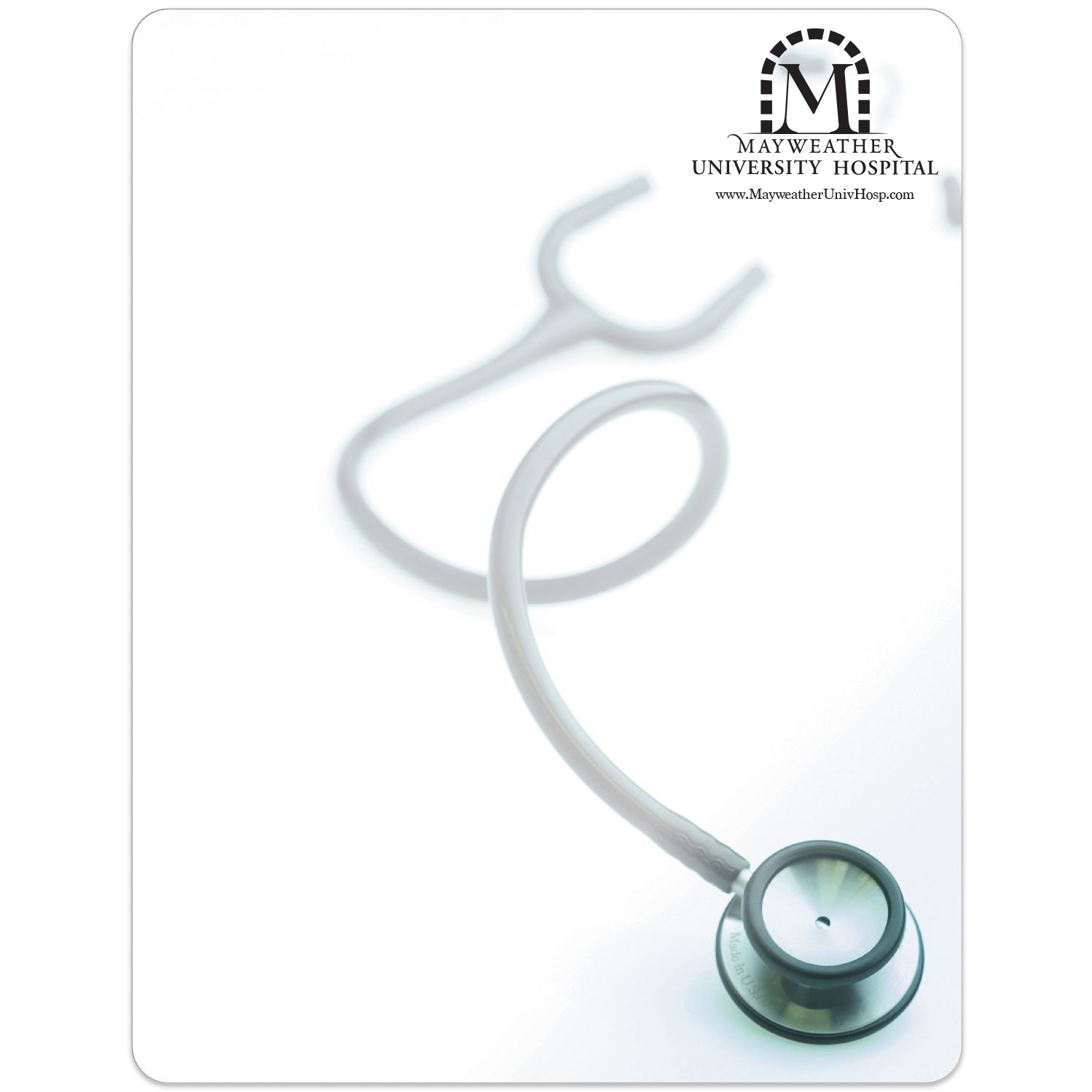 Product Photo 1 Stethoscope Memo Board w/ Magnet, 8-1/2" x 11"