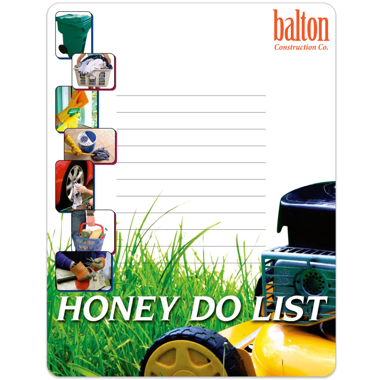 Product Photo 1 Honey Do List Memo Board w/ Magnet, 8-1/2" x 11"