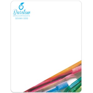 Toothbrushes Memo Board w/ Magnet, 8-1/2" x 11" - MG2287