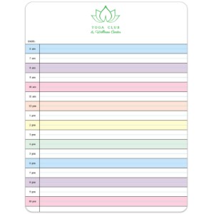 Day Planner Memo Board w/ Magnet, 8-1/2" x 11" - MG2292