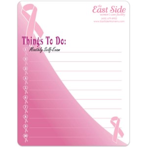 Breast Cancer Awareness Memo Board w/ Magnet, 8-1/2" x 11" - MG2294