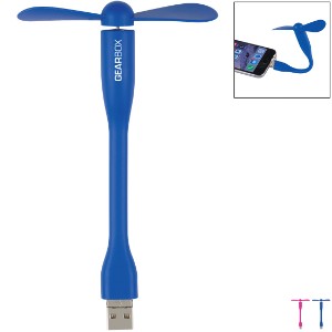 Mini USB Fan w/ Three-Way Connector - HT1313