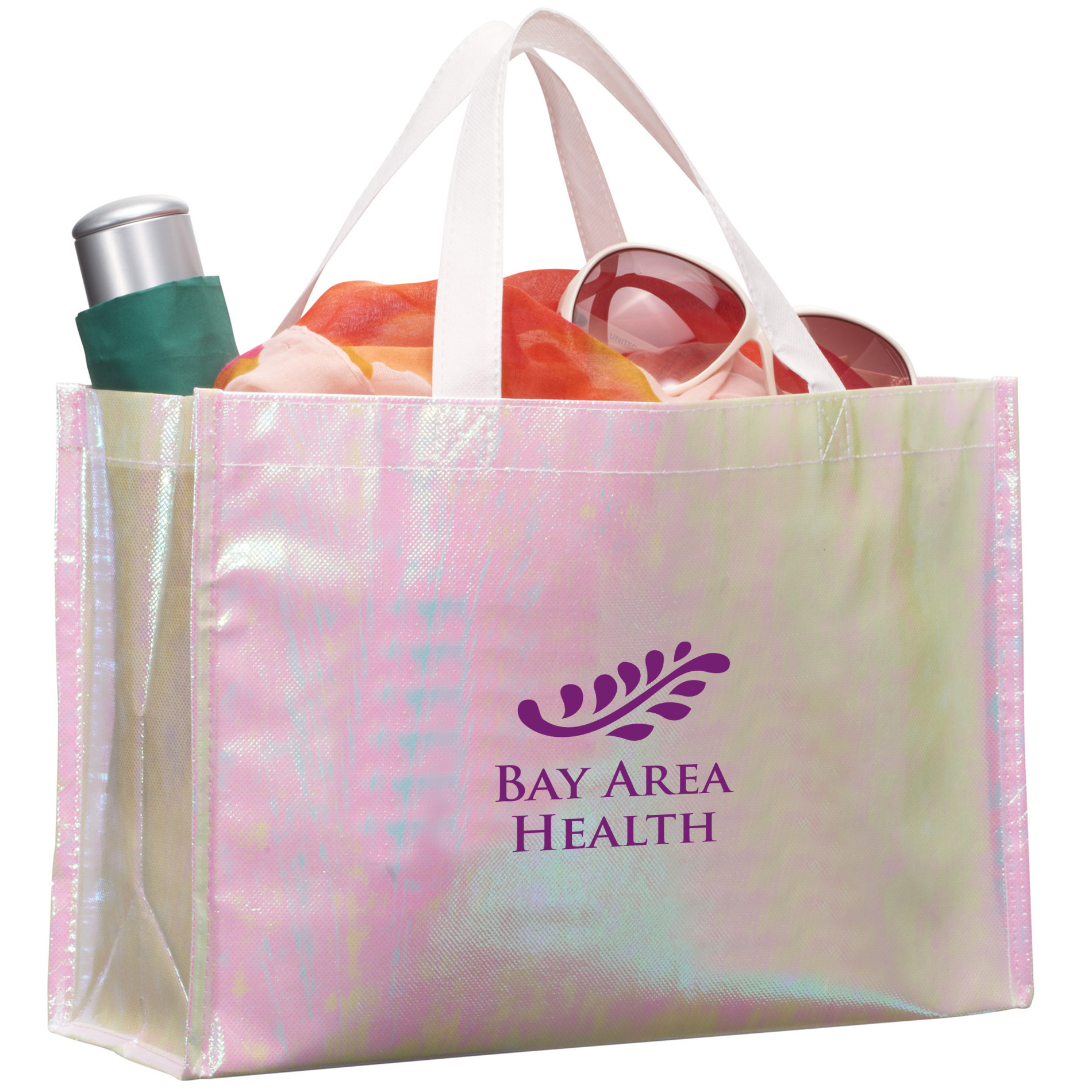 Product Photo 1 Iridescent Non-Woven Shopper Tote