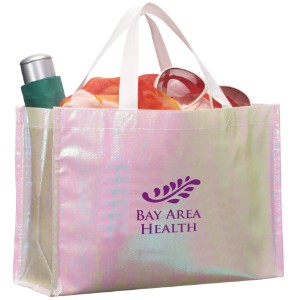 Iridescent Non-Woven Shopper Tote - BT8500