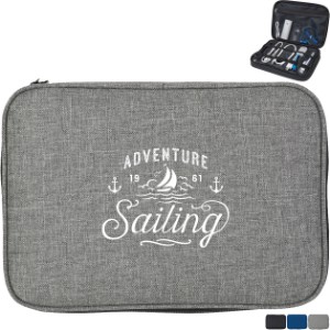 Electronics Organizer Polyester Travel Case - HT1343