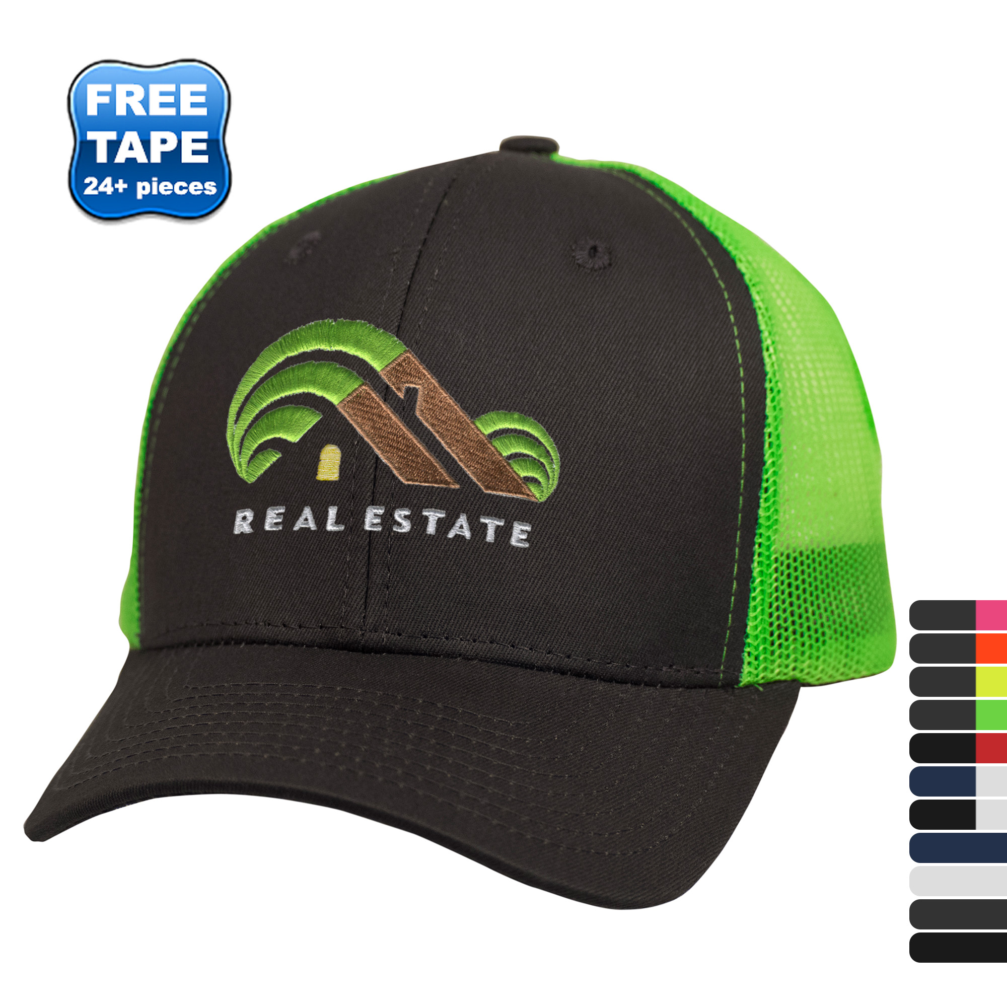 Product Photo 1 Vibrant Twill Constructed Trucker Cap with Mesh