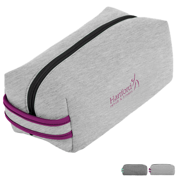 Product Photo 1 Doppelganger Heathered Jersey Knit Neoprene Dopp Bag