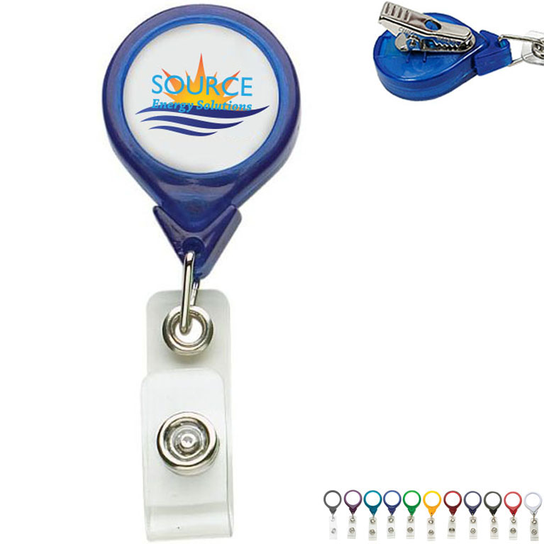 Product Photo 1 Premium Round Badgeholder, Alligator Clip
