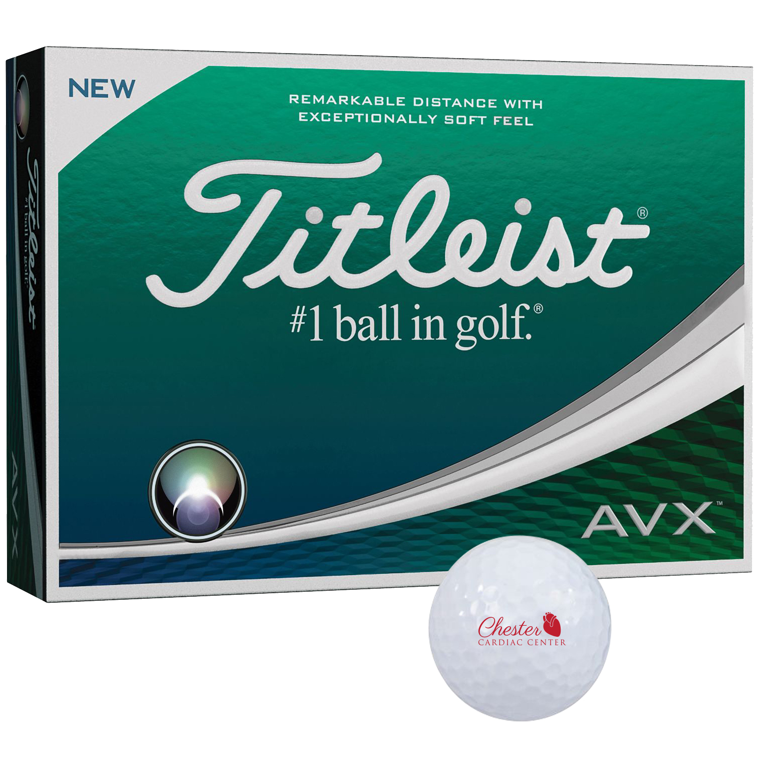 Product Photo 1 Titleist® AVX® Golf Balls, 12 Ball Box