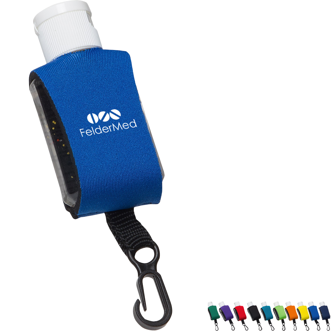 Product Photo 1 Cozy Clip Moisture Bead Hand Sanitizer in Neoprene Sleeve, 1oz.