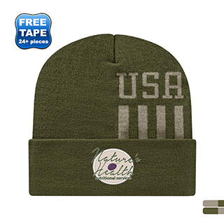 Product Photo 1 USA Stripes Knit Beanie with Cuff