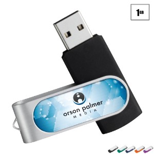 Domeable Rotate Flash Drive, 1GB - LD9309