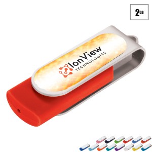 Domeable Rotate Flash Drive, 2GB - LD9310