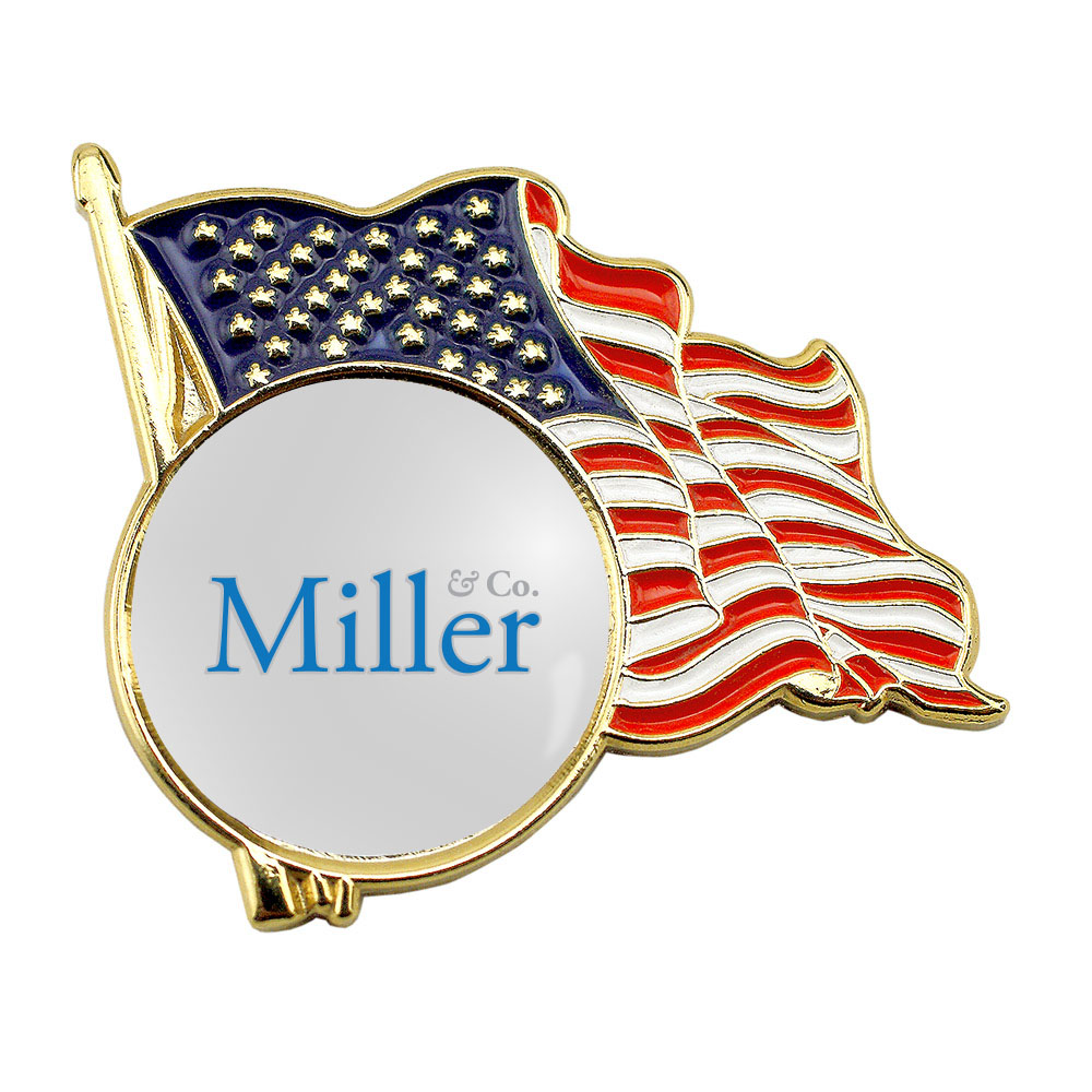 Product Photo 1 U.S. Flag Lapel Pin, Round