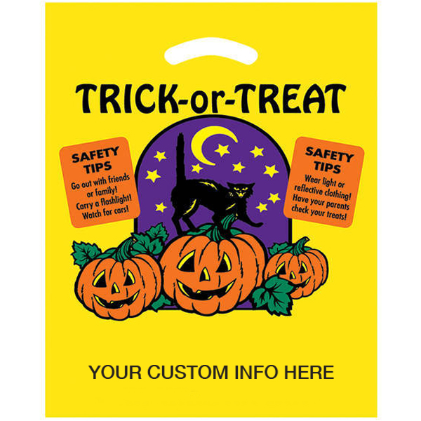 Product Photo 1 Halloween Trick or Treat Plastic Bag, 12" x 15"