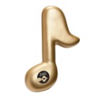 Photo 3 Golden Musical Note Stress Reliever