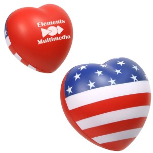 Patriotic Valentine Heart Stress Reliever - AR2833