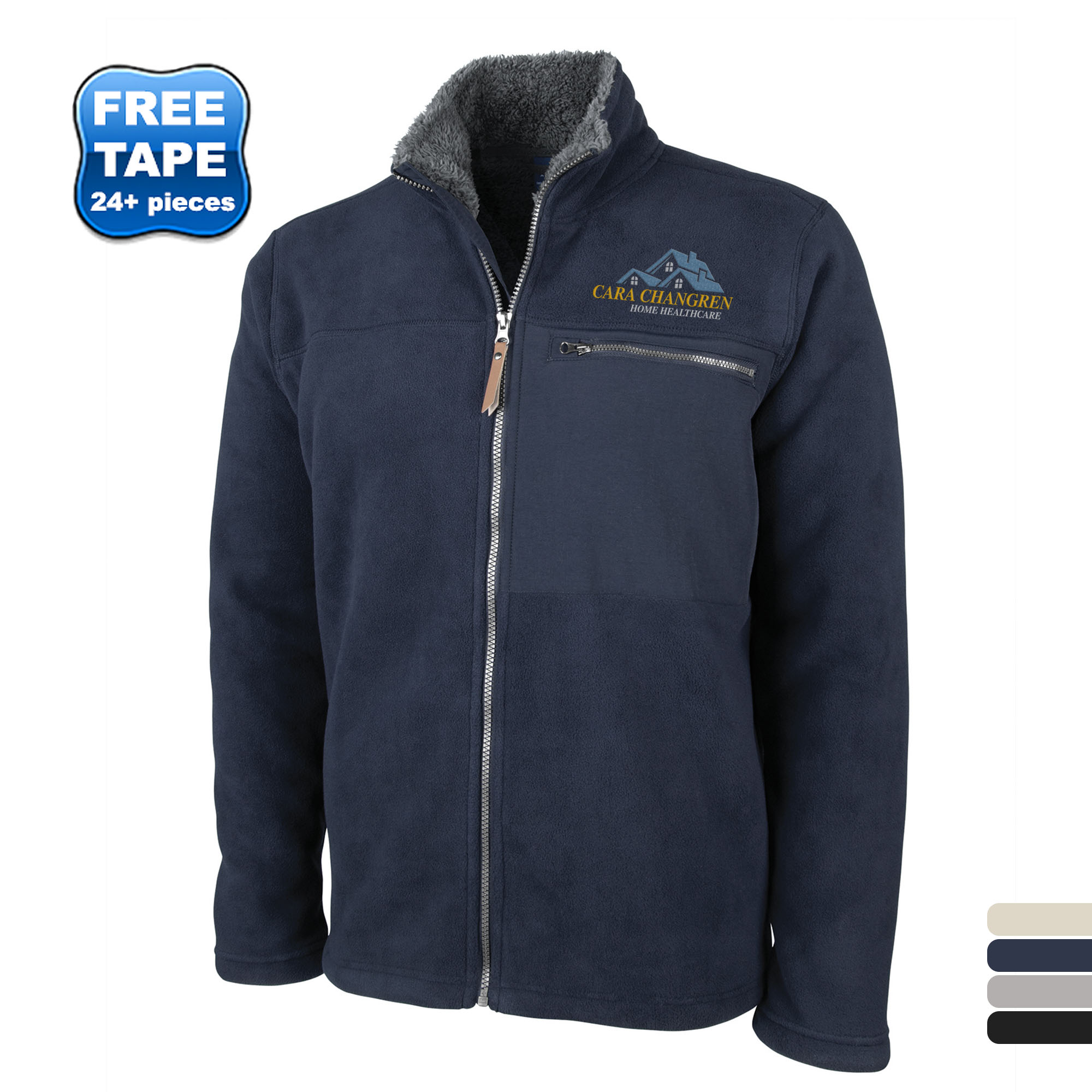Product Photo 1 Charles River® Jamestown Men's Full Zip Fleece Jacket