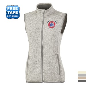 Charles River® Pacific Ladies' Heathered Fleece Vest - CV1450