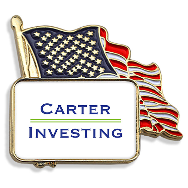 Product Photo 1 U.S. Flag Lapel Pin, Square