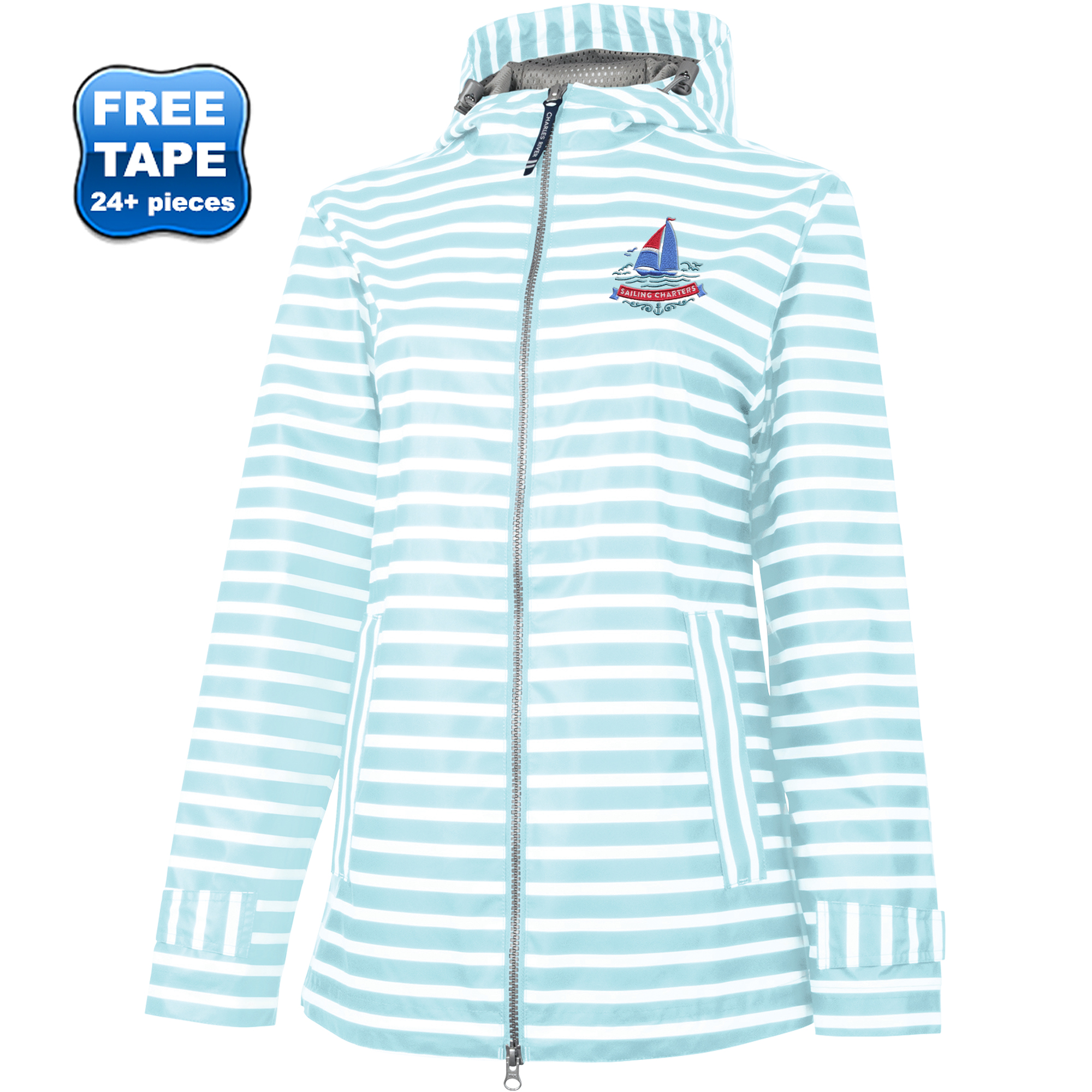 Product Photo 1 Charles River® New Englander Ladies' Printed Rain Jacket