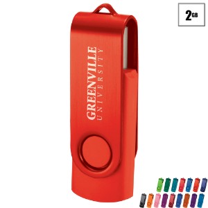 Rotate Two Tone USB Flash Drive, 2GB - LD9341