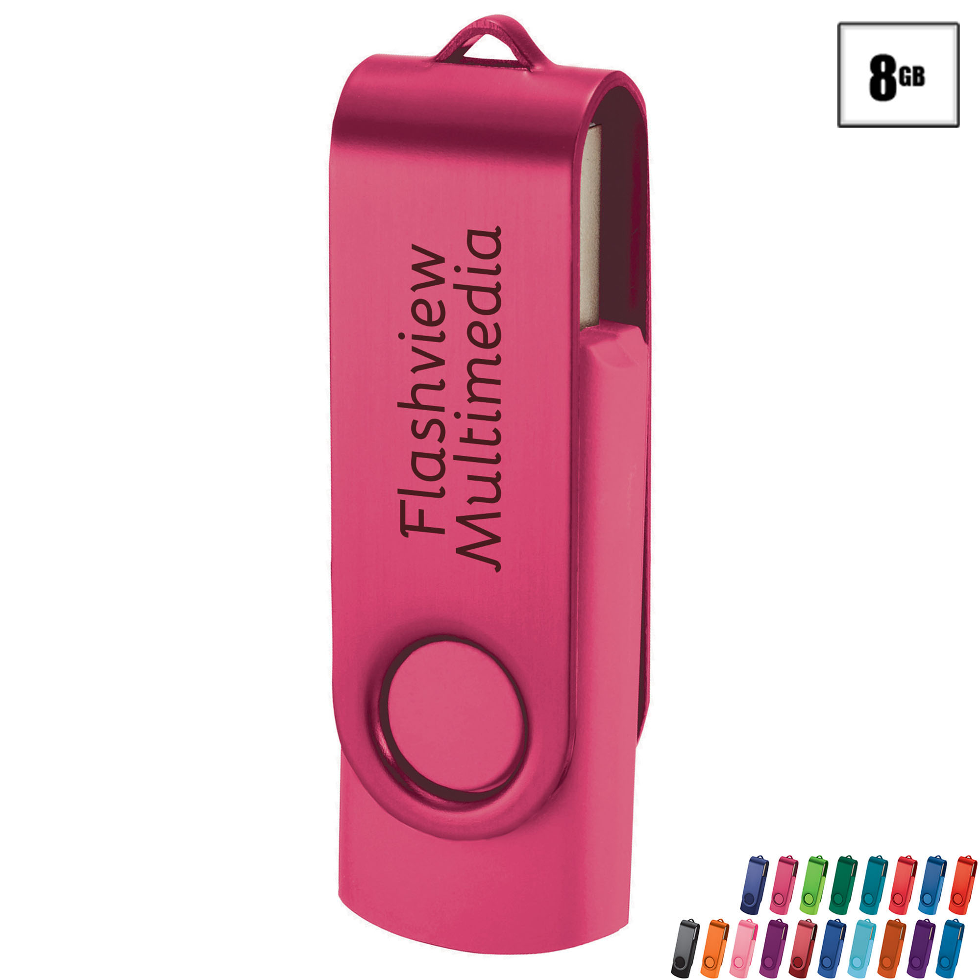 Product Photo 1 Rotate Two Tone USB Flash Drive, 8GB