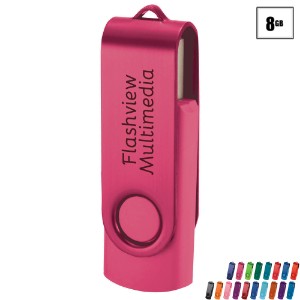 Rotate Two Tone USB Flash Drive, 8GB - LD9343