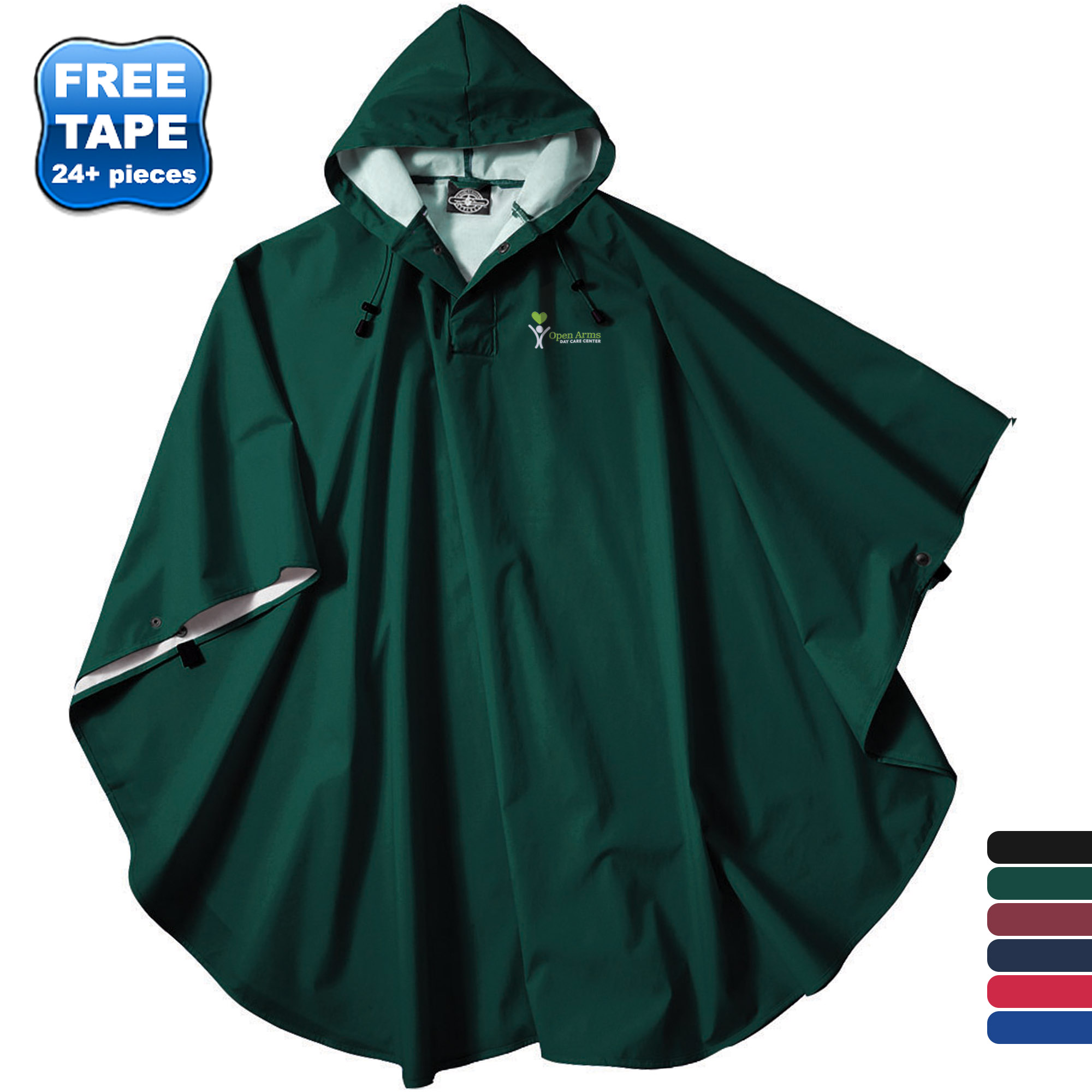 Product Photo 1 Charles River® Pacific Packable Unisex Poncho