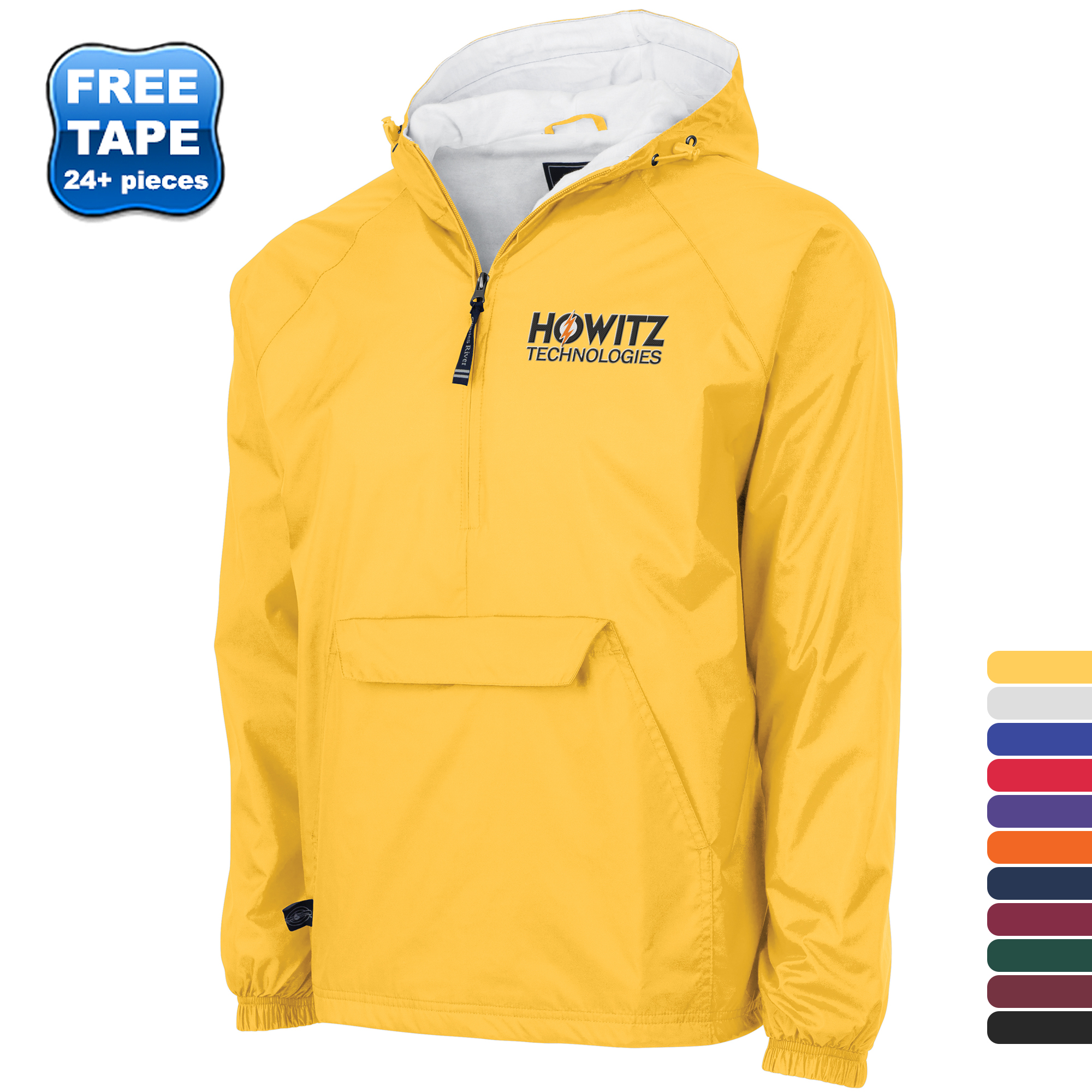Product Photo 1 Charles River® Solid Rain & Wind Resistant Unisex Pullover