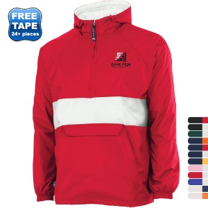 Charles River® Striped Rain & Wind Resistant Unisex Pullover - CV1510