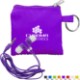 Sporty Pouch Keyring w/ Colorful Earbuds