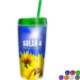 Insulated Tumbler w/ Bright Lid & Straw, 16oz.