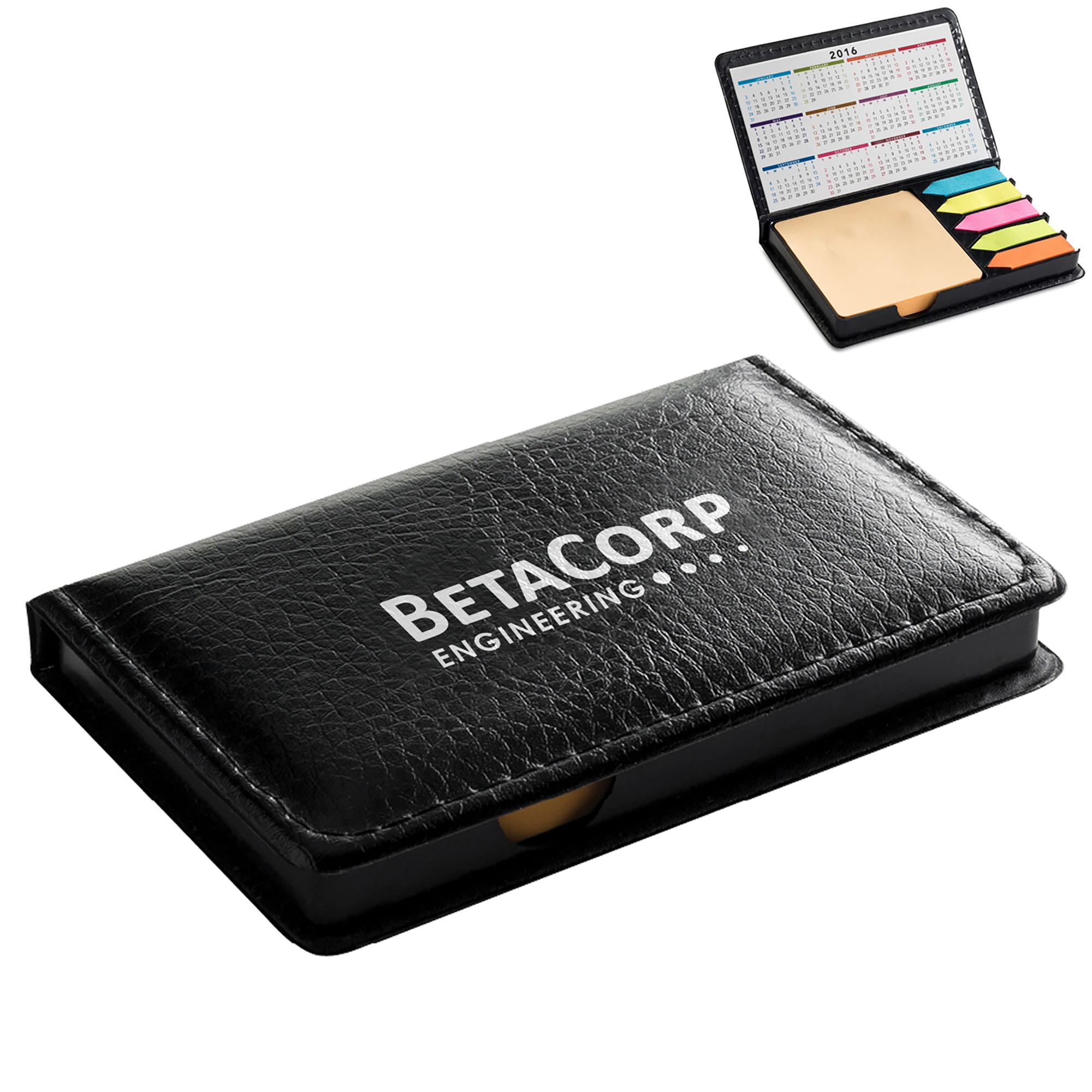 Product Photo 1 Leatherette Sticky Note & Flag Organizer