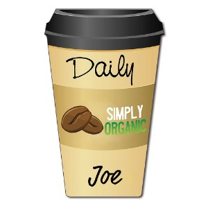 Tall Coffee Cup Shape Magnet - TD1160