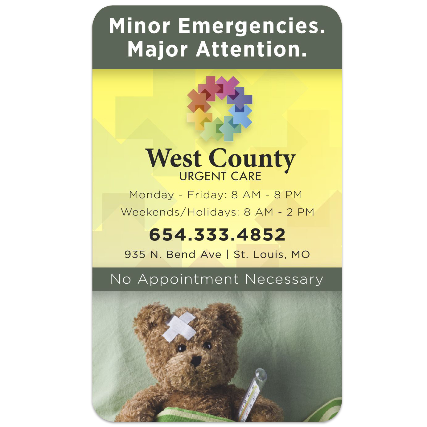 Product Photo 1 Rectangular Round Corner Magnet, 3" x 5"