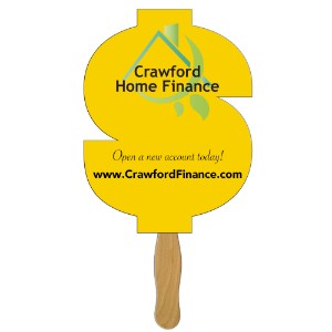 Dollar Sign Hand Fan - LC2535