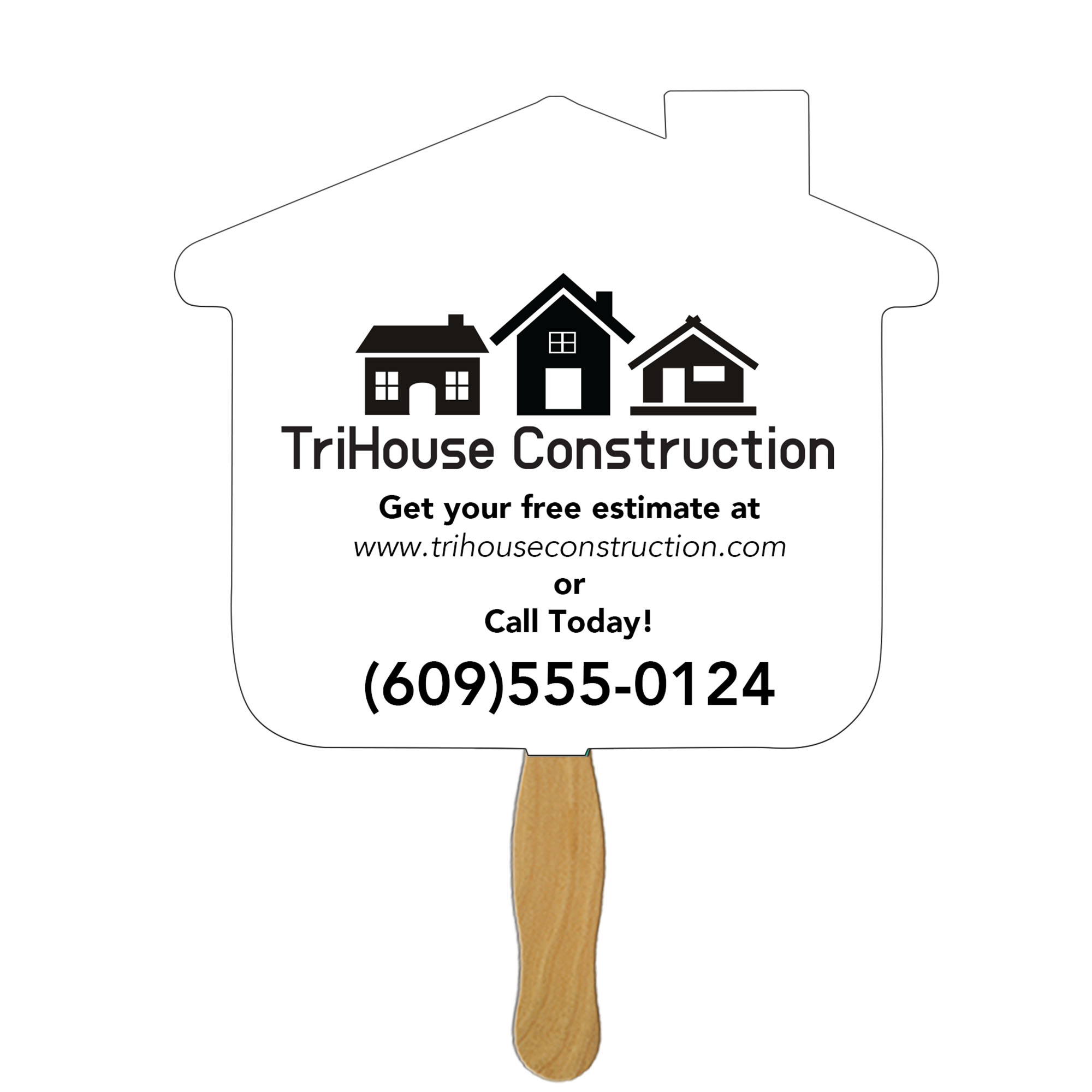 Product Photo 1 House Shape Hand Fan