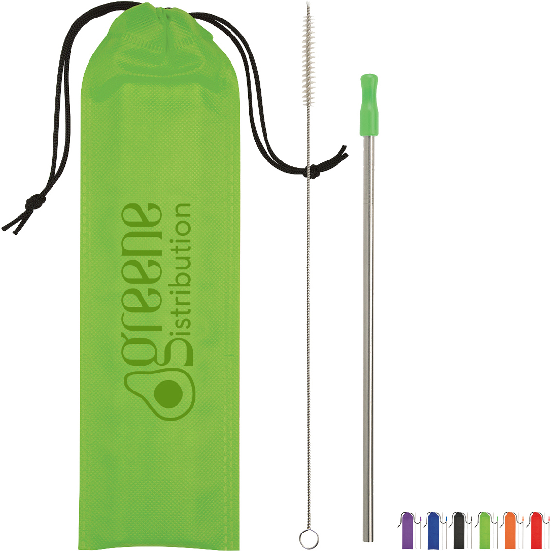 Product Photo 1 Stainless Steel Straw w/ Cleaning Brush & Pouch