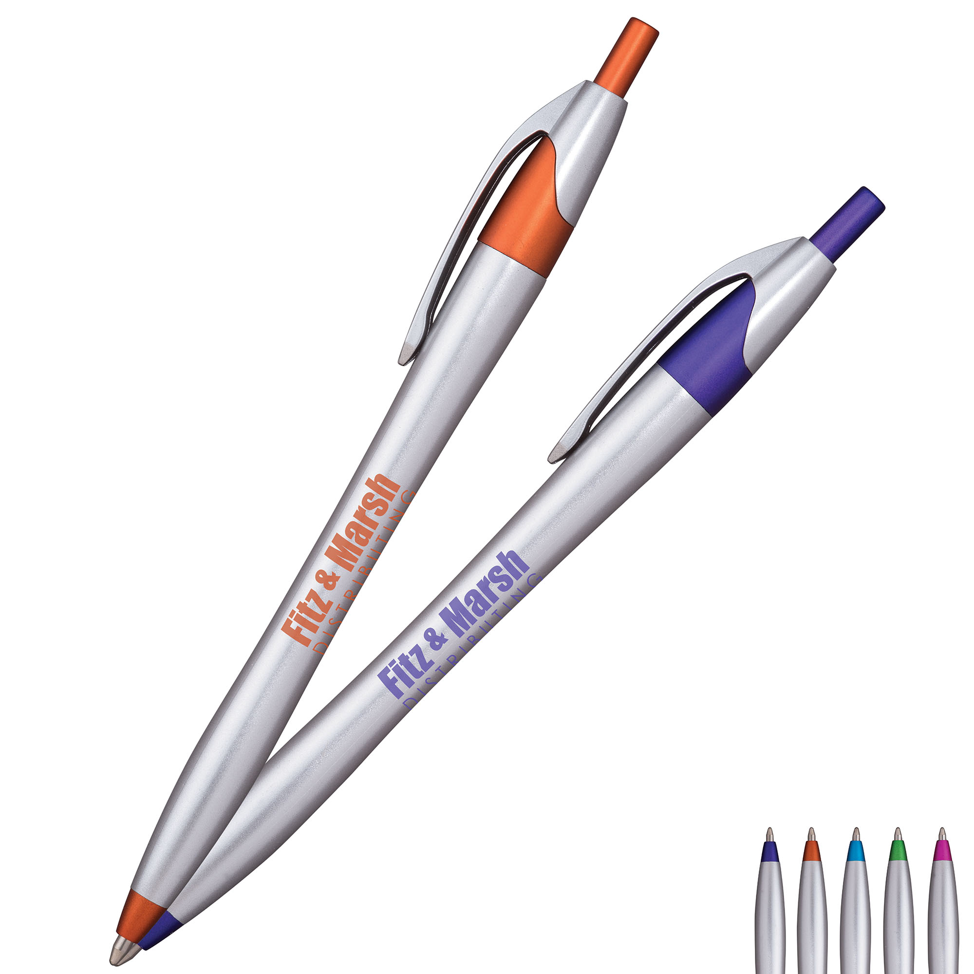 Product Photo 1 Javalina® Chrome Bright Ballpoint Retractable Pen