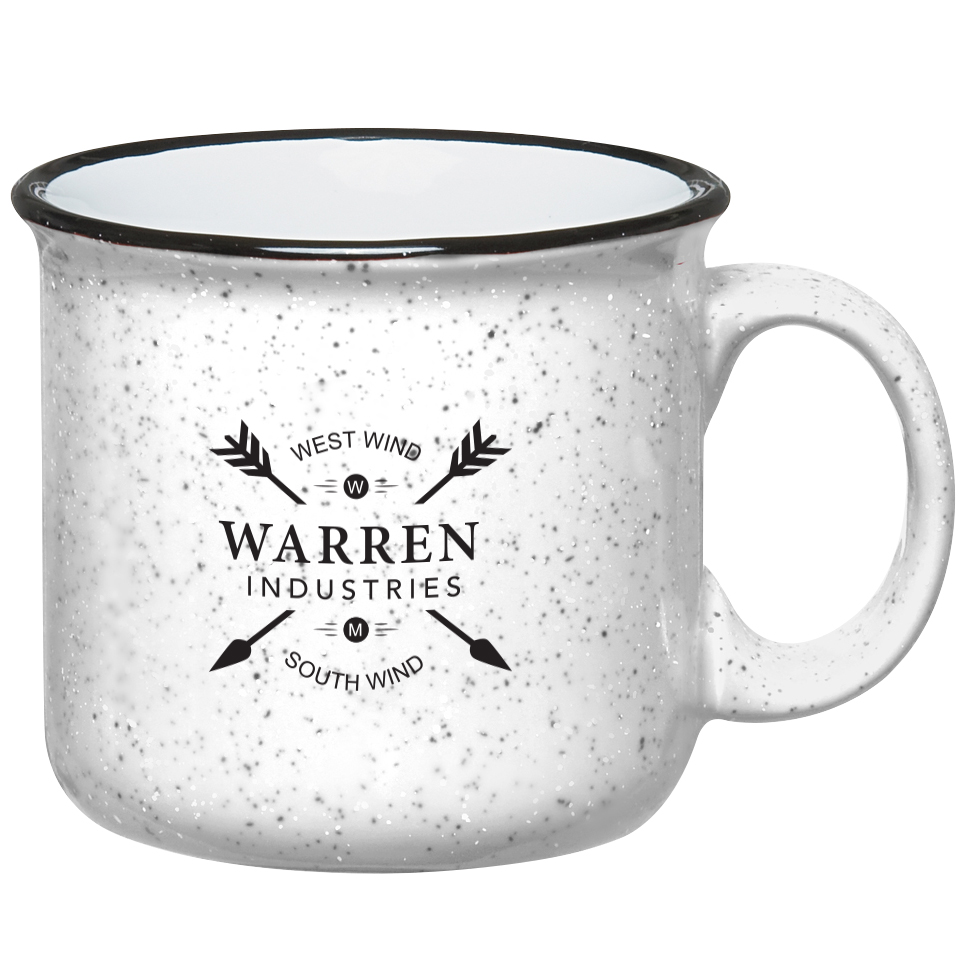 Product Photo 1 Campfire Speckled Ceramic Mug, 15oz. - White