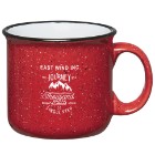 Photo 8 Campfire Speckled Ceramic Mug, 15oz. - Red