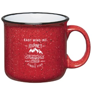 Campfire Speckled Ceramic Mug, 15oz. - Red - HT1476