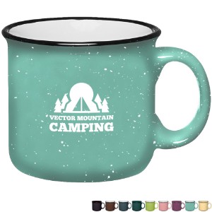Campfire Speckled Ceramic Mug, 15oz. - Colors - HT1478