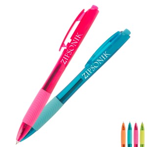 Tryit™ Bright Translucent Retractable Ballpoint Pen - HB2726