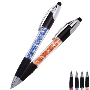 Geode Illuminated Twist Action Ballpoint Pen & Stylus - HB2763
