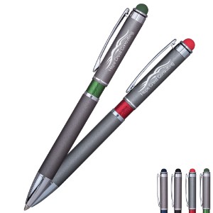 Farella® Bronze Ballpoint Twist Action Metal Pen & Stylus - HB2779