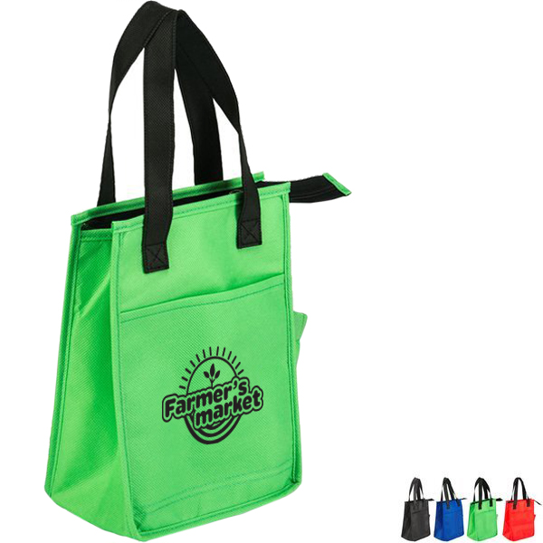 Product Photo 1 Insulated Non-Woven Lunch Tote w/ Pockets