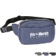 Heathered 3-Zipper Fanny Waist Pack