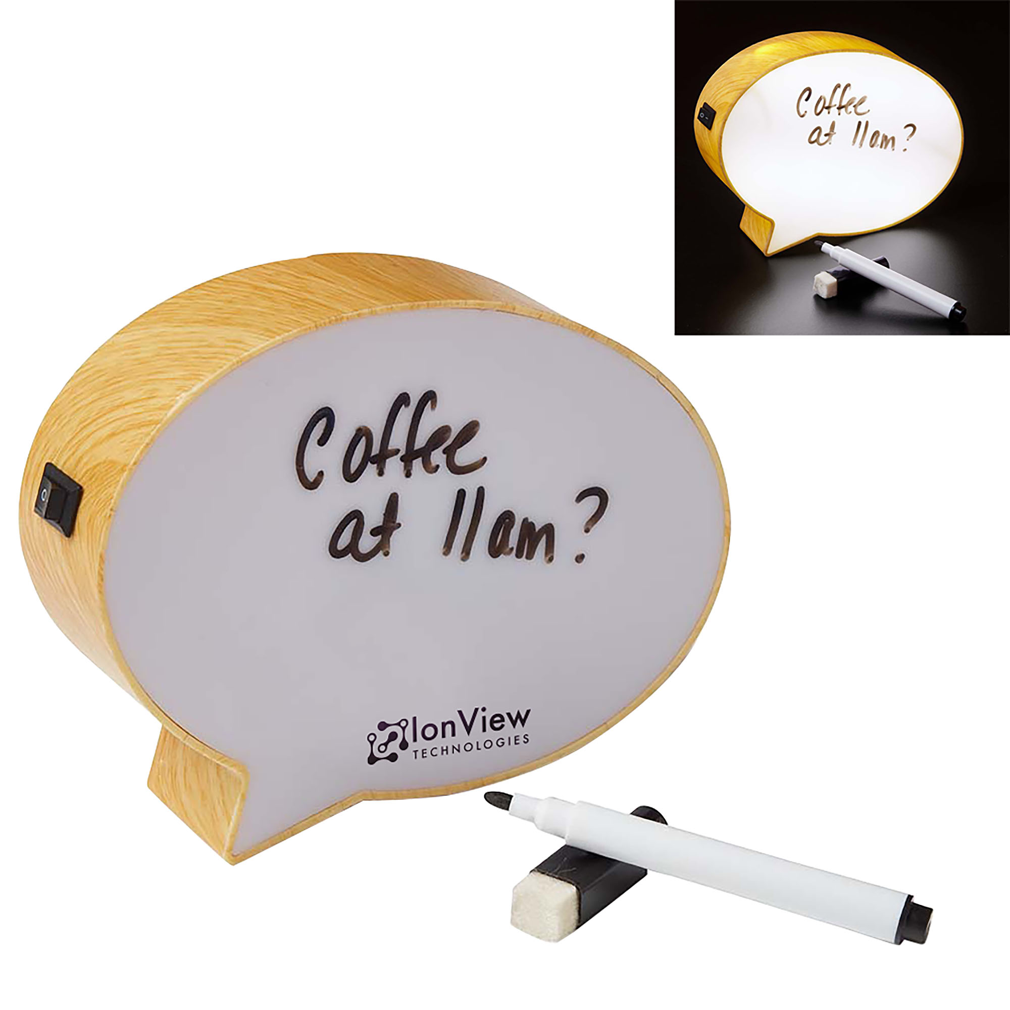 Product Photo 1 Light-Up Mini Speech Bubble Message Board
